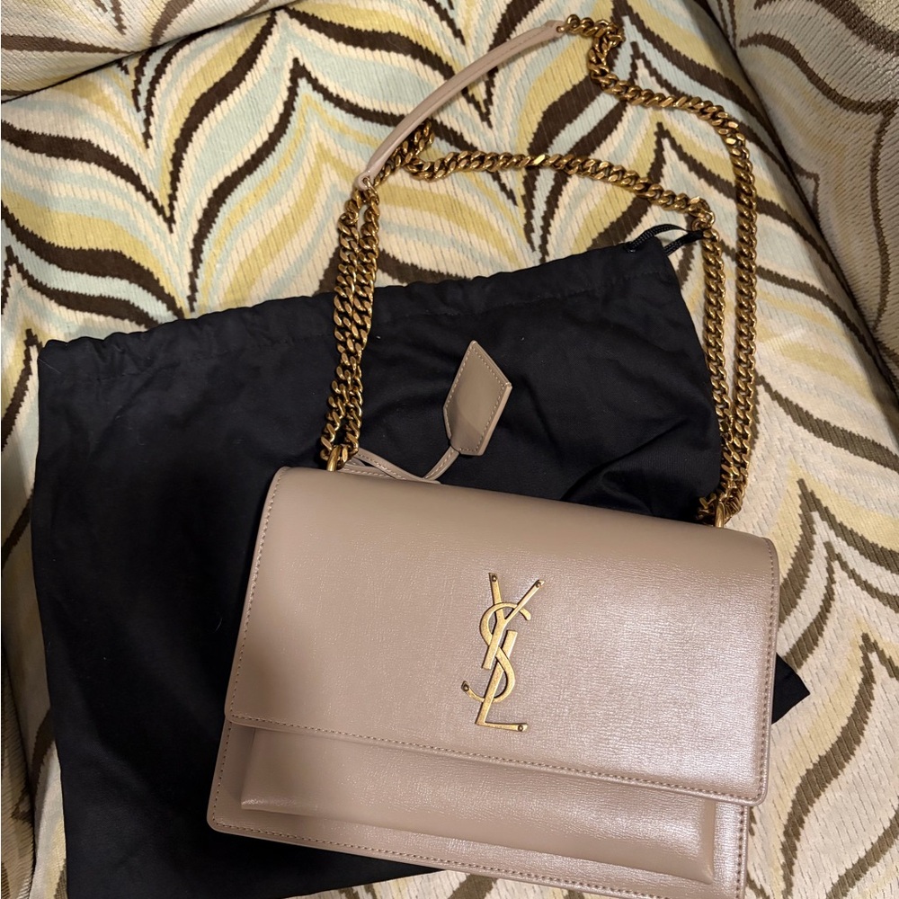 Saint Laurent Beige medium sunset bag